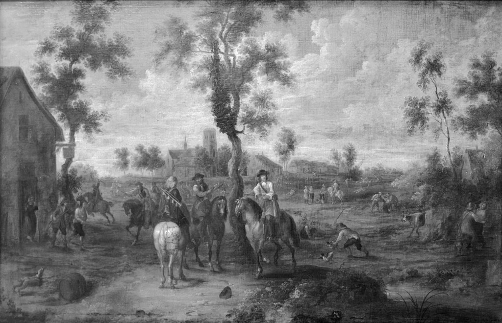 Paesaggio con rupi in preda al saccheggio - Museo di Amsterdam